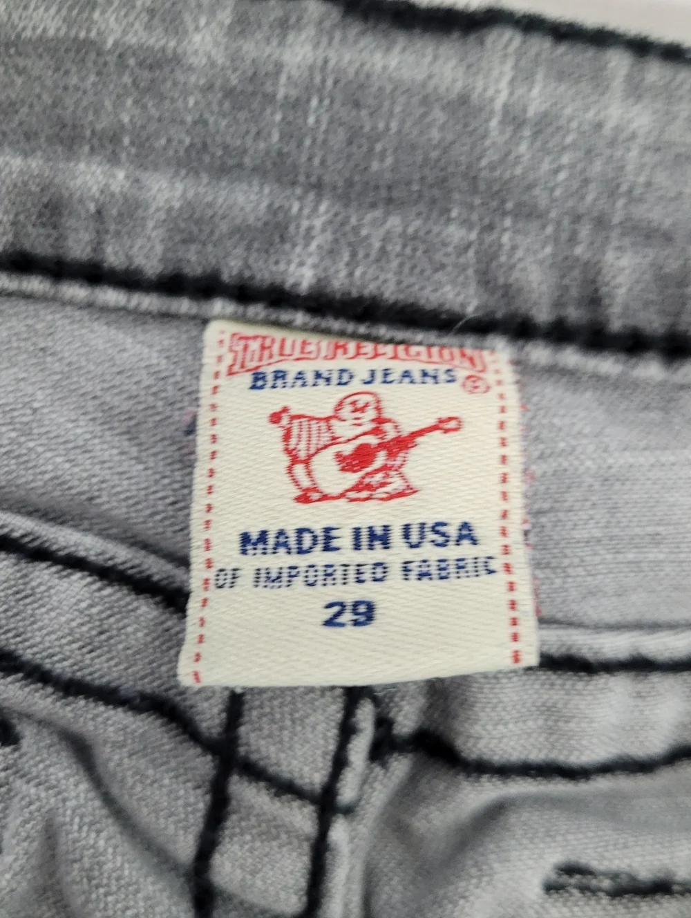 True Religion Jeans Gray Skinny Leg Size 29